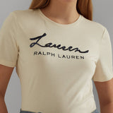 Lauren Ralph Lauren Sequinned Logo Jersey Tee