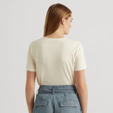 Lauren Ralph Lauren Sequinned Logo Jersey Tee