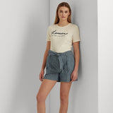 Lauren Ralph Lauren Sequinned Logo Jersey Tee