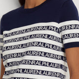Lauren Ralph Lauren Short-sleeved sweater with logo stripes