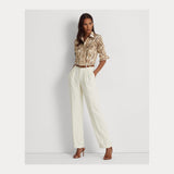 Lauren Ralph Lauren Snakeskin-Print Charmeuse Shirt