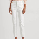 Lauren Ralph Lauren Stretch Cotton-Blend Trouser in White