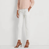 Lauren Ralph Lauren Stretch Cotton-Blend Trouser in White