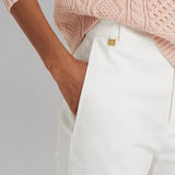 Lauren Ralph Lauren Stretch Cotton-Blend Trouser in White