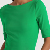 Lauren Ralph Lauren Stretch Cotton Boatneck Top