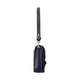 Lauren Ralph Lauren Sydnee Leather Shoulder Bag French Navy
