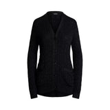 Lauren Ralph Lauren Taibert Long Cardigan In Black