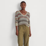 Lauren Ralph Lauren Twill Cargo Ankle Trouser in Green