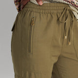 Lauren Ralph Lauren Twill Cargo Ankle Trouser in Green