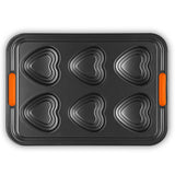 Le Creuset Bakeware 6 Cup Heart Tray
