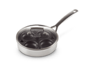 Le Creuset 3-ply Stainless Steel Uncoated Sauté Pan with Poaching Insert