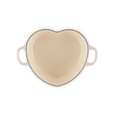 Le Creuset Cast Iron Heart Casserole with Stainless Steel Heart Knob, 20cm In Shell Pink