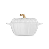 Le Creuset Cast Iron Pumpkin Casserole 24cm White