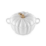 Le Creuset Cast Iron Pumpkin Casserole 24cm White