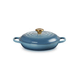 Le Creuset Cast Iron Shallow Casserole 26cm in Chambray