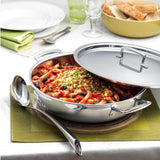 Le Creuset Classic 3-ply Stainless Steel Shallow Casserole with Lid