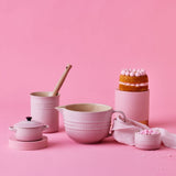 Le Creuset Medium Storage Jar With Wood Shell Pink