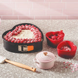 Le Creuset Set Of 2 Heart Ramekins in Cerise