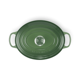 Le Creuset Signature Cast Iron 27cm Oval Casserole Bamboo Green