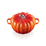 Le Creuset Signature Cast Iron Pumpkin Casserole In Volcanic, 24cm