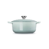 Le Creuset Signature Cast Iron Round Casserole 20cm In Sea Salt