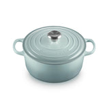 Le Creuset Signature Cast Iron Round Casserole 24cm In Sea Salt