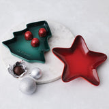 Le Creuset Stoneware 19cm Christmas Tree Plate
