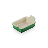 Le Creuset Stoneware 19cm Heritage Rectangular Dish Bamboo Green