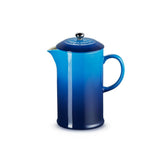 Le Creuset Stoneware Cafetiere with Metal Press, 1L In Azure
