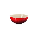 Le Creuset Stoneware Christmas Bowl L'Etoile In Cerise