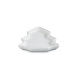 Le Creuset Stoneware Christmas Tree Plate In White 19cm