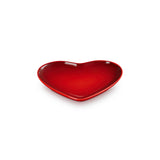 Le Creuset Stoneware Heart Plate 23cm Cerise
