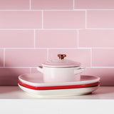 Le Creuset Stoneware Heart Plate 23cm Shell Pink