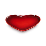 Le Creuset Stoneware Heart Serving Platter 32cm In Cerise