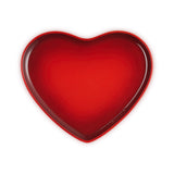 Le Creuset Stoneware Heart Serving Platter 32cm In Cerise