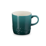 Le Creuset Stoneware Holly Relief 350ml Mug In Artichaut