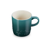 Le Creuset Stoneware Holly Relief 350ml Mug In Artichaut