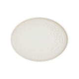 Le Creuset Stoneware Jardin Oval Serving Platter 36cm In Meringue
