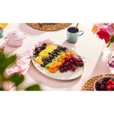 Le Creuset Stoneware Jardin Oval Serving Platter 36cm In Meringue