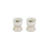 Le Creuset Stoneware Jardin Set of 2 Egg Cups In Meringue