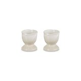 Le Creuset Stoneware Jardin Set of 2 Egg Cups In Meringue
