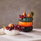 Le Creuset Stoneware Pumpkin Bowl In Volcanic