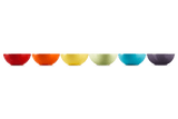 Le Creuset Stoneware Rainbow Set of 6 Cereal Bowls