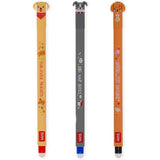 Set of 3 Erasable Pens - Fur-ever Friends Red/Black/Pink Ink