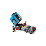 Lego Car Transporter Truck with Sports Cars