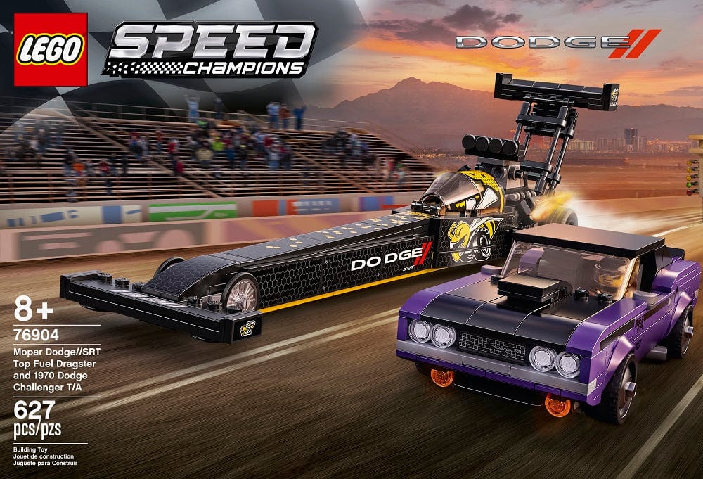 LEGO Speed Champions Mopar Dodge SRT Top Fuel Dragster and 1970 Dodg