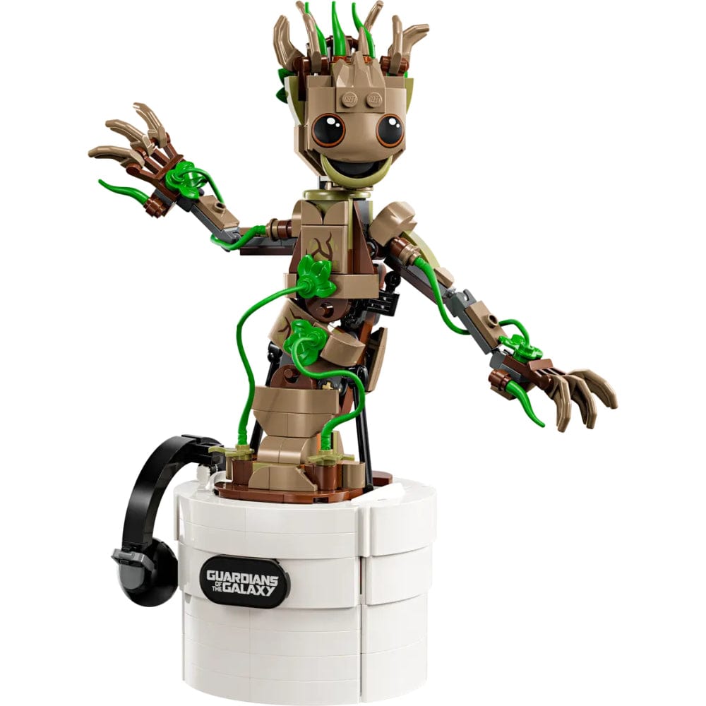 groot plant pot dancing LEGO® Marvel Dancing Groot