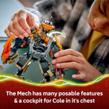 LEGO NINJAGO Cole's Mission Mech & Dragon Zane
