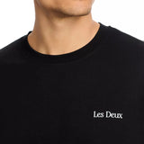 Le Deux Brady Graphic Tee In Black