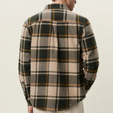 Les Deux Check Flannel Shirt In Roisin Green